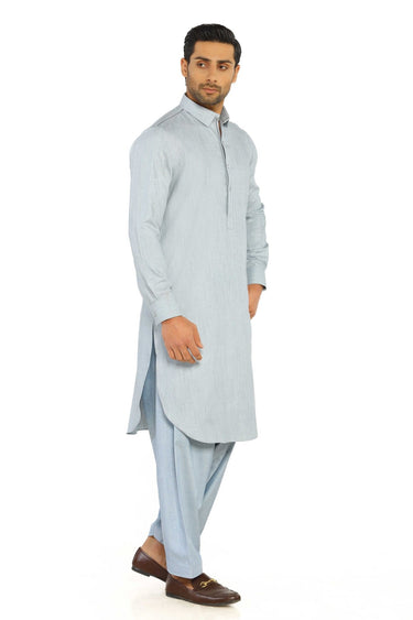 Sky Blue Wash & Wear Shalwar Kameez - Prime Point Store