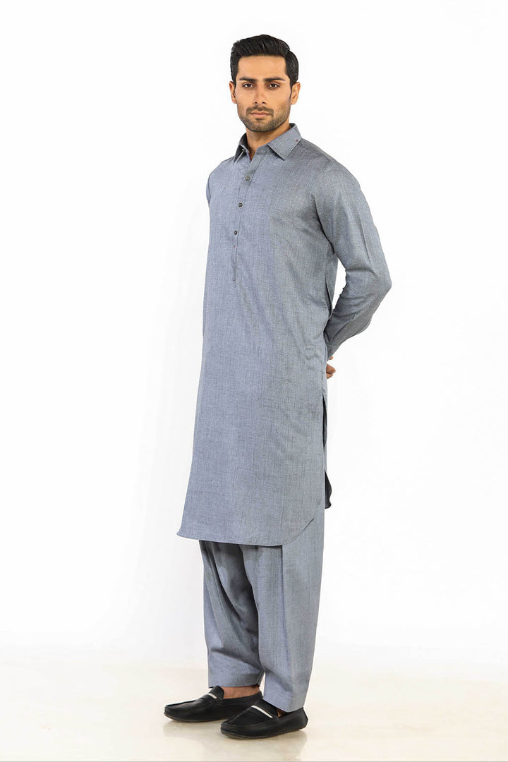 Sky Blue Wash & Wear Shalwar Kameez - Prime Point Store