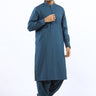 Teal Blue Wash & Wear Shalwar Kameez - Prime Point Store