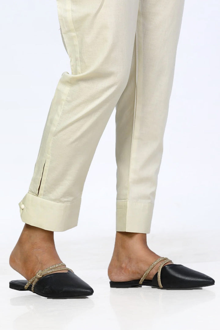 Beige Cambric Dyed Trouser - Prime Point Store