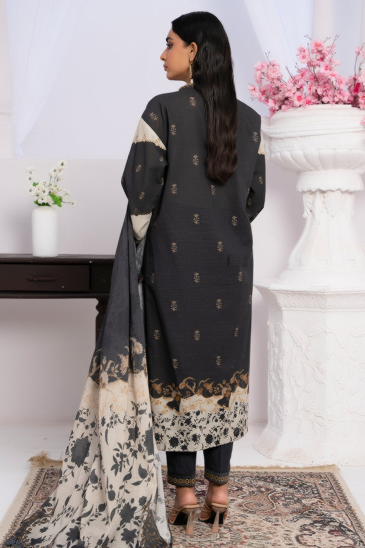 1  Pc Printed Slub Khaddar Unstitched - Prime Point Store