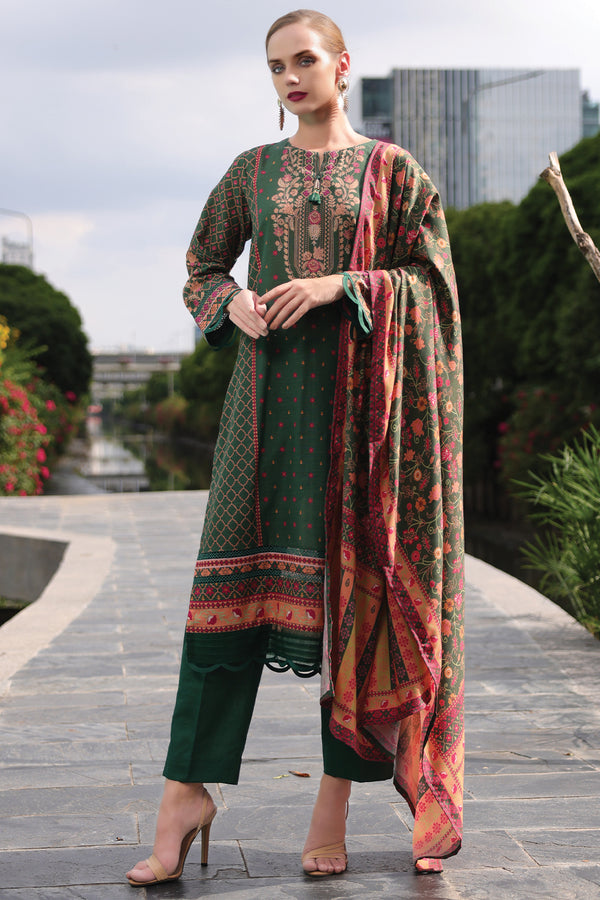 3 PC Khaddar Unstitched Suit