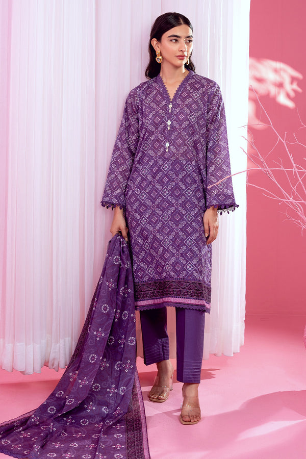3 Pc Printed Lawn Unstitched