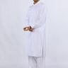 White Blended Casual Shalwar Kameez For Men - Prime Point Store