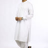 White Blended Casual Shalwar Kameez For Men - Prime Point Store