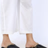 White Cambric Embroidered Culottes - Prime Point Store
