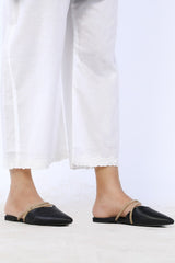 White Cambric Embroidered Culottes - Prime Point Store