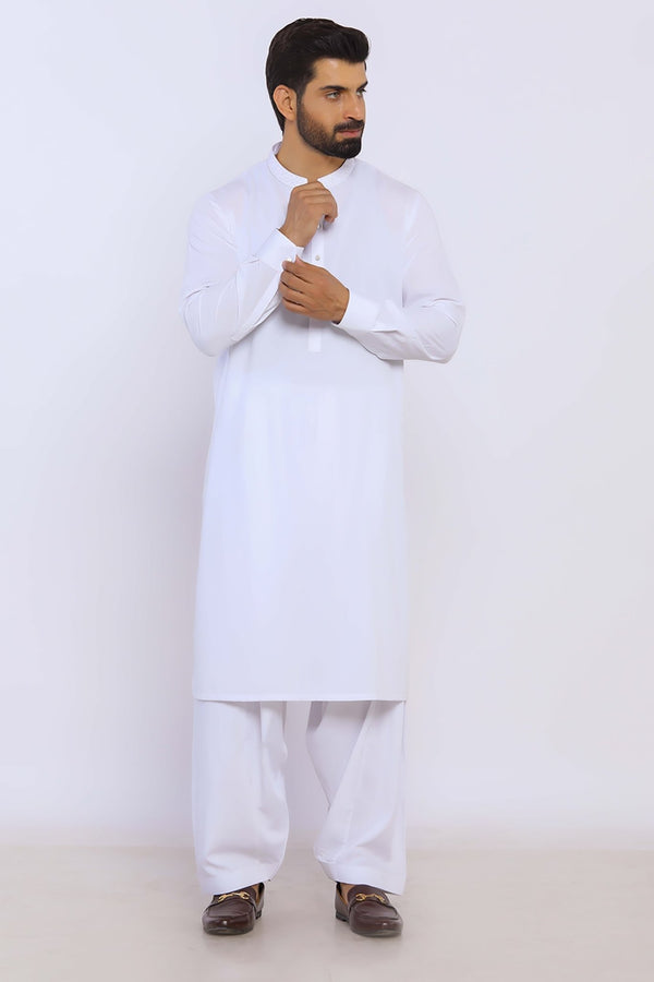 White Wash & Wear Shalwar Kameez - Prime Point Store