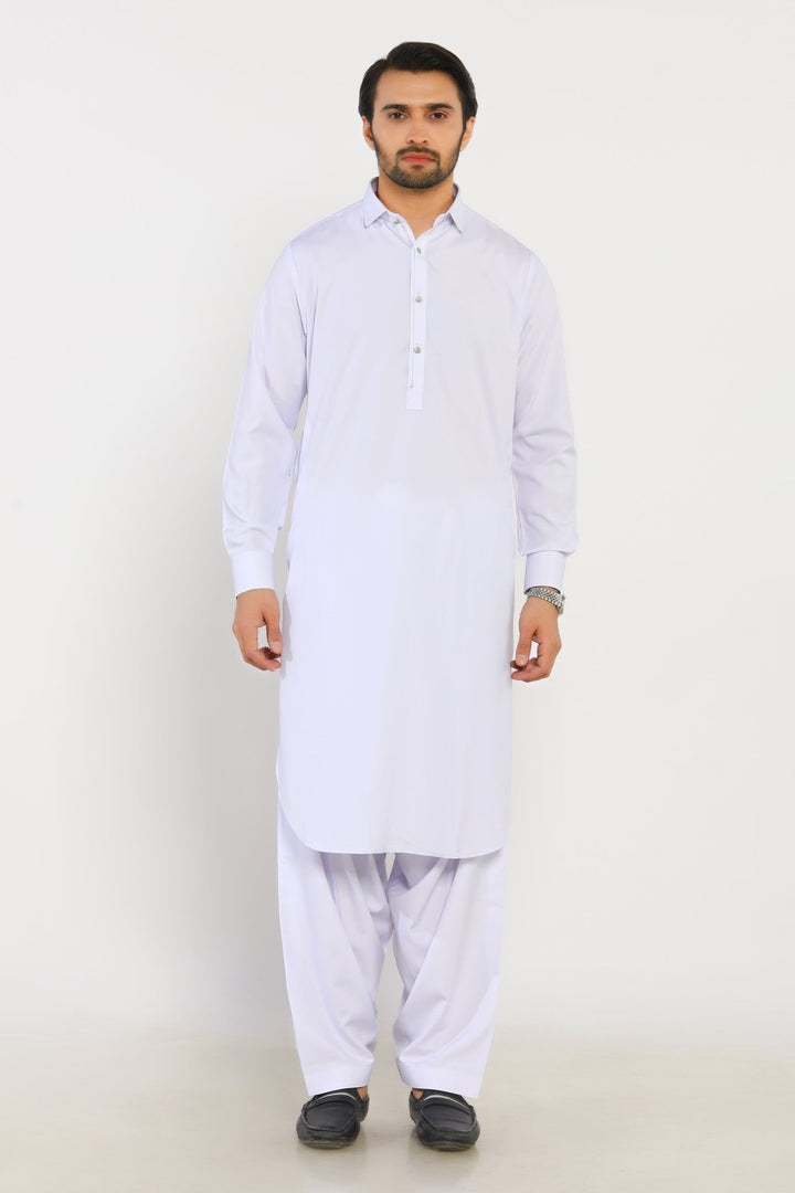 White Wash & Wear Shalwar Kameez - Prime Point Store