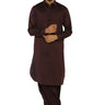 Wine Fashion Wash & Wear Shalwar Kameez For Men - Prime Point Store