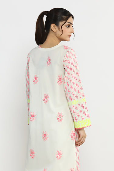 2 Pc Block Printed Stitched Suit