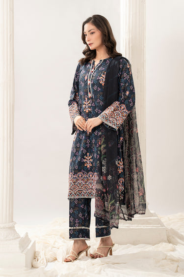 3 Piece - Embroidered Cambric Suit