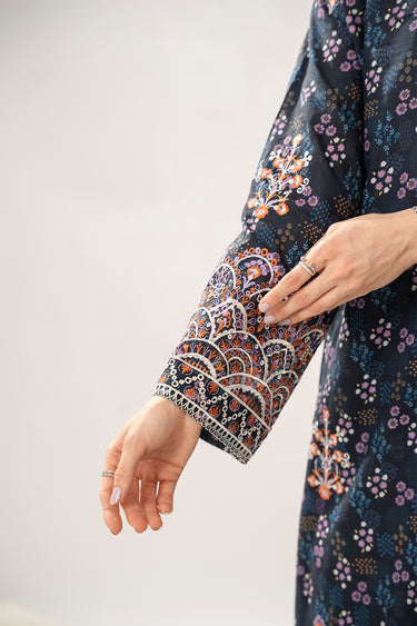 3 Piece - Embroidered Cambric Suit