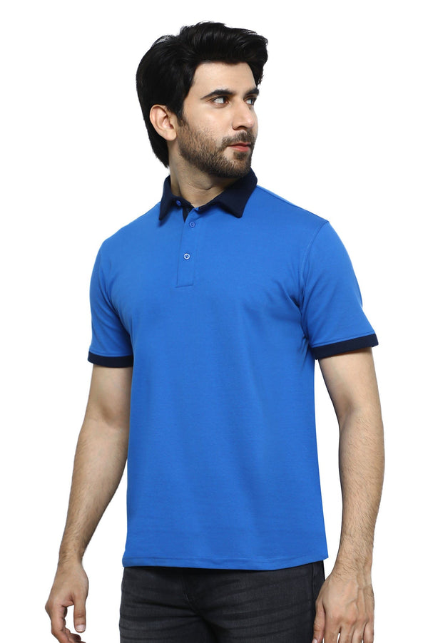 Men Polo T-Shirt SKU: MPP-0010-R/BLUE - Prime Point Store