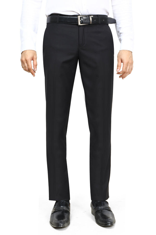 Wash & Wear Trouser For Men's SKU: MFT-0002-BLACK - Prime Point Store