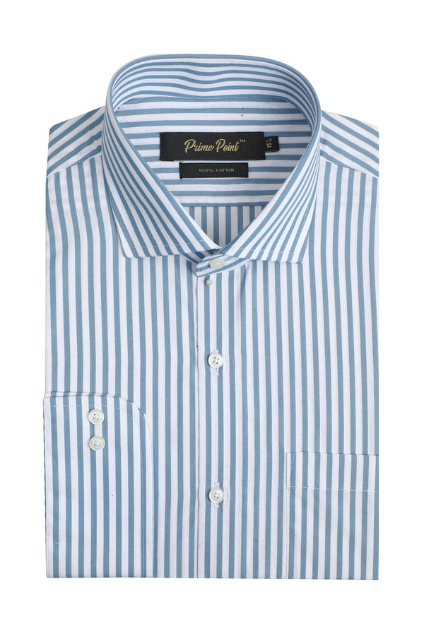 Formal Shirt for Men SKU: MFS-0069-D/BLUE - Prime Point Store