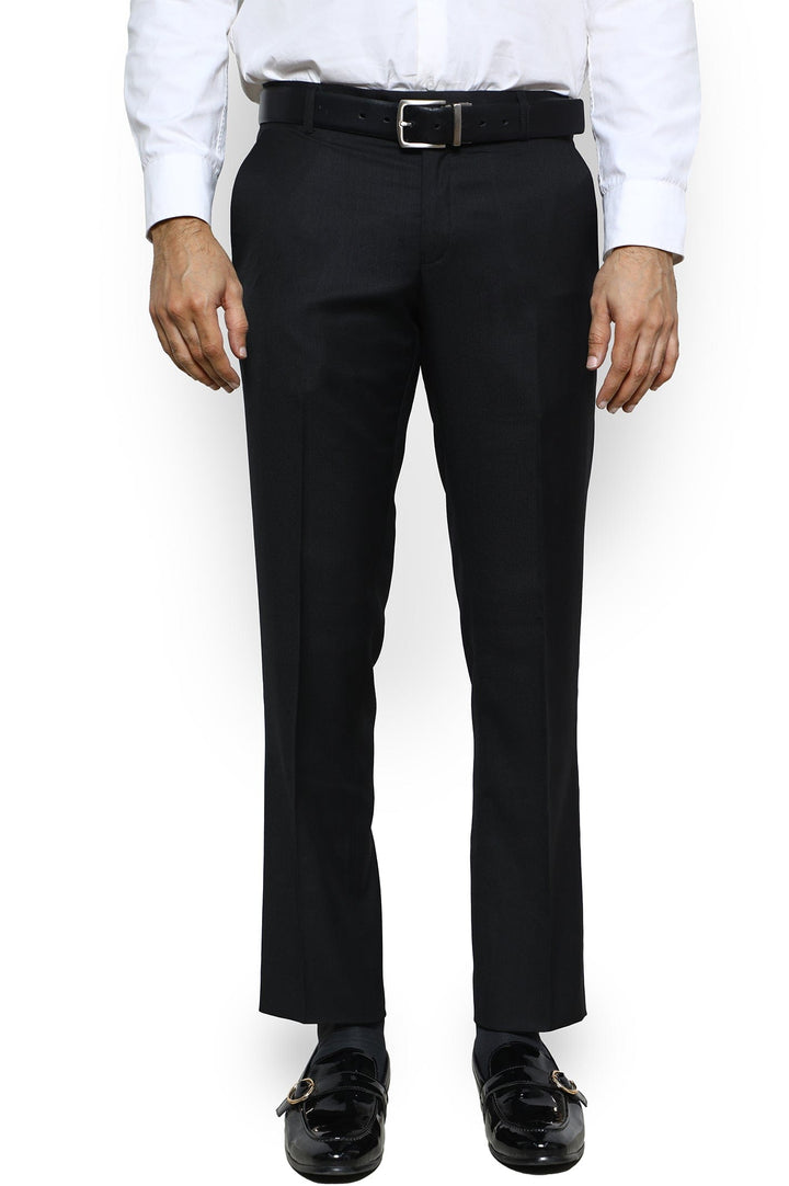 Wash & Wear Trouser For Men's SKU: MWSL-001-BLACK - Prime Point Store